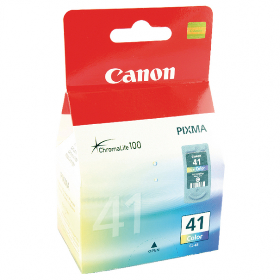 Canon CL-41 Tri Colour Ink Cartridge - Cyan, Magenta, Yellow (0617B001) 